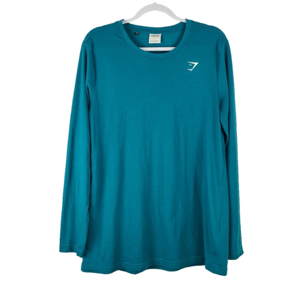 Gymshark Arrival Men's crewneck activewear long sleeve shirt Sz L Casual Running